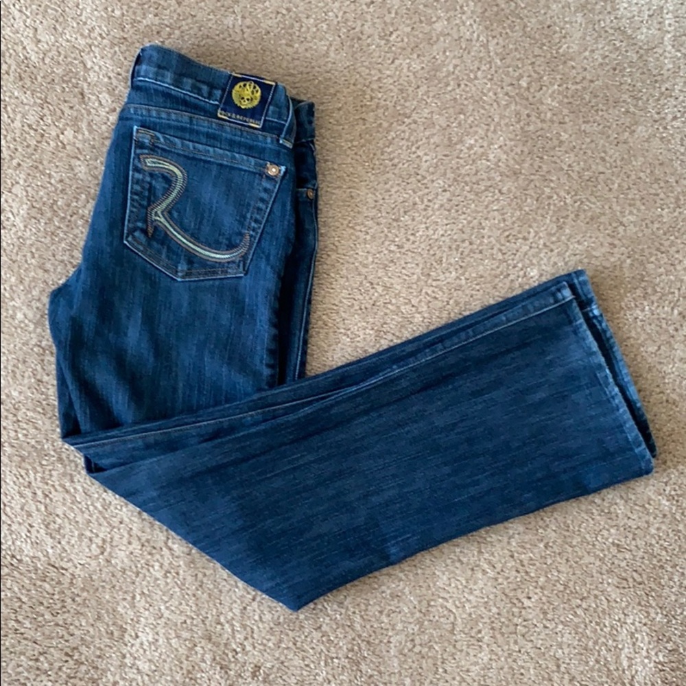 Rock and Republic Wide Leg Jeans sz 28